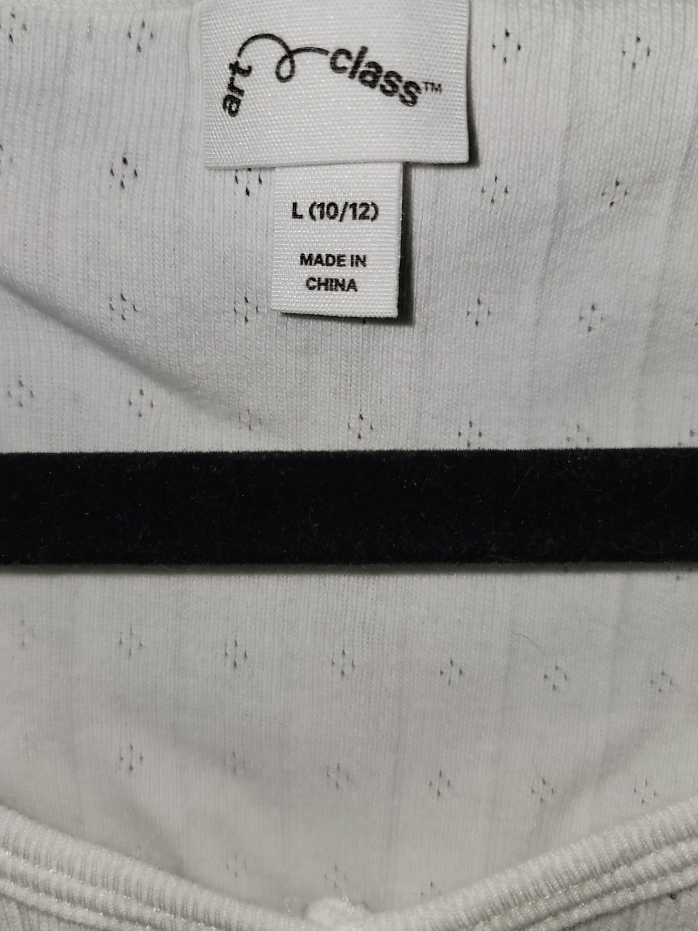 Art Class White Ribbed Button-Front Crop Top - Picture 3 of 3